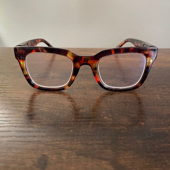 Women's Vintage Style Tortoise Shell Square Eyeglass Frames Only Optical Frame - Picture 1 of 8